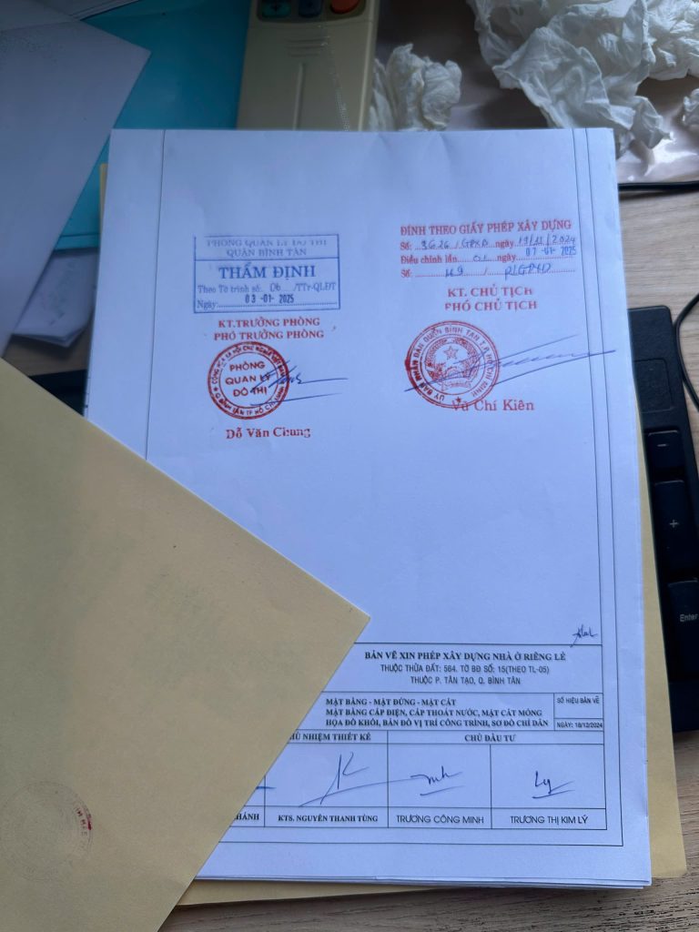 Hồ sơ xin giấy phép xây dựng phường Phú Thạnh gồm những gì?