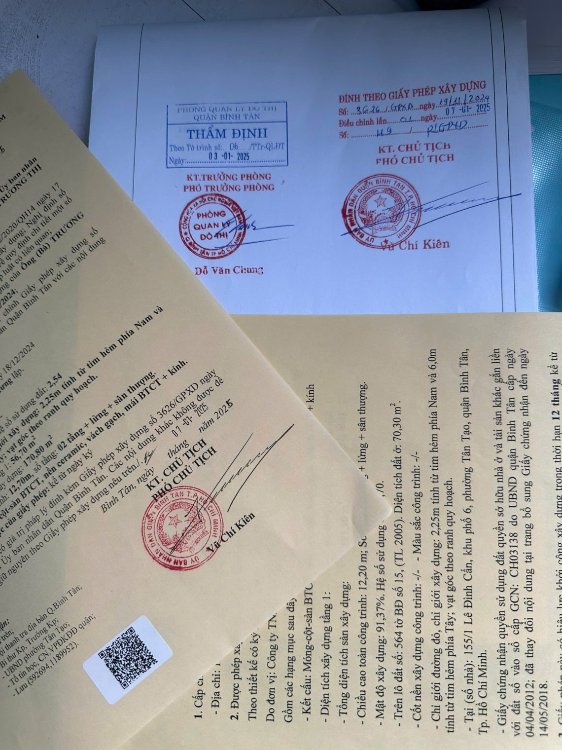 Hoàn công nhà ở quận Tân Phú