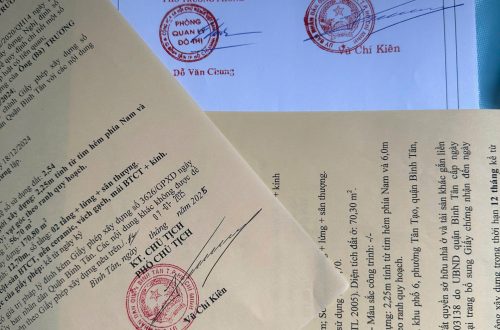 Hoàn công nhà ở quận Tân Phú