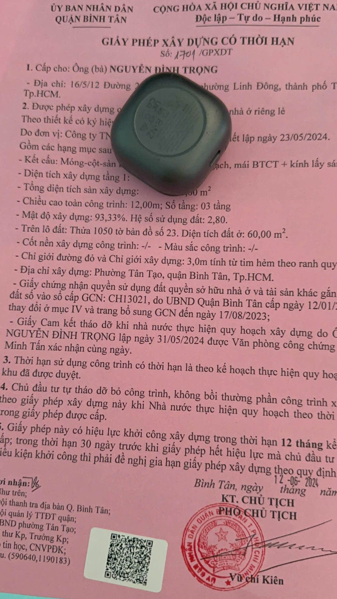 Xin giấy phép xây dựng phường Phú Thạnh