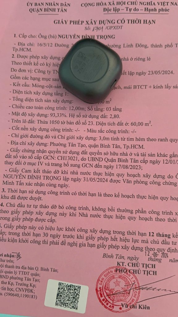 Xin giấy phép xây dựng phường Phú Thạnh